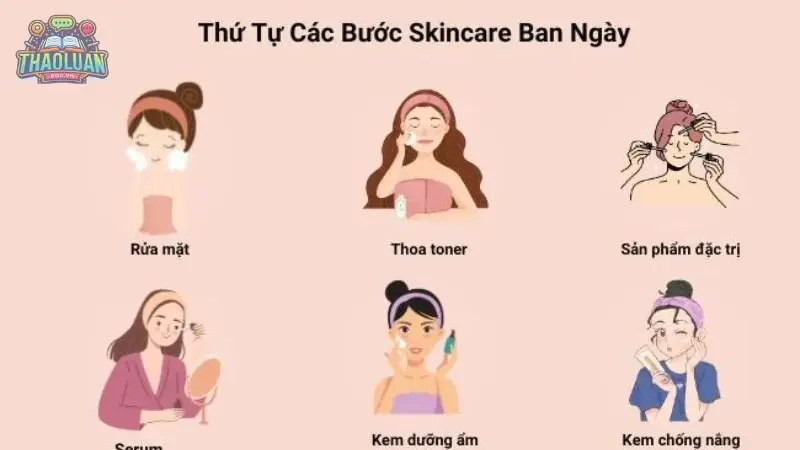 Bước 2: Rửa mặt 3