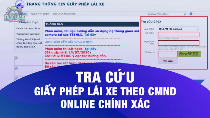 Hướng dẫn tra cứu giấy phép lái xe nhanh chóng và chính xác
