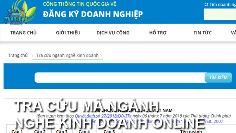 Hướng dẫn tra cứu ngành nghề kinh doanh nhanh chóng và chính xác