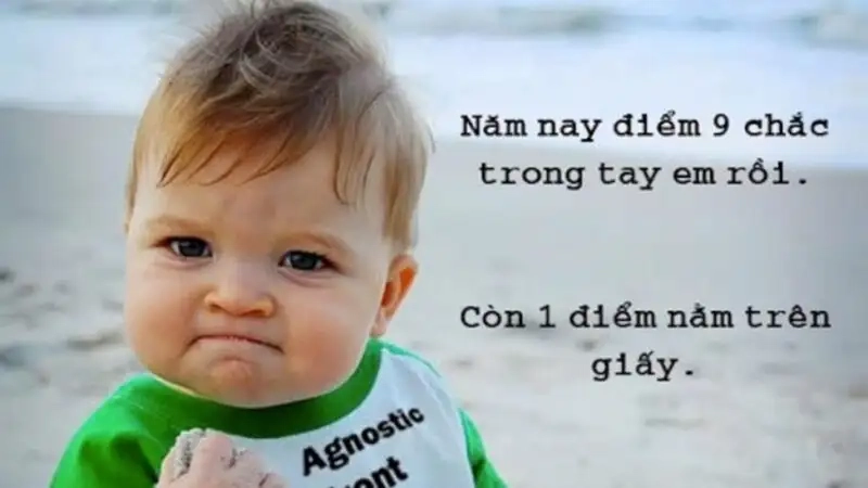 Meme em bé cute hài hước sẽ khiến bạn không thể nhịn cười