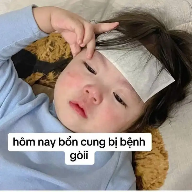 Hình ảnh meme em bé tạo nên những khoảnh khắc đáng yêu