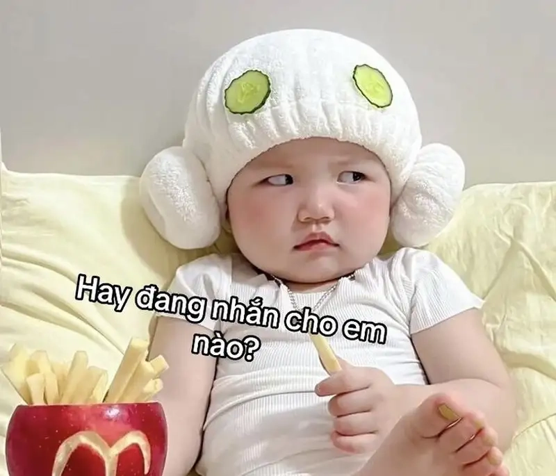 Avatar meme em bé cute hài hước luôn thu hút sự chú ý