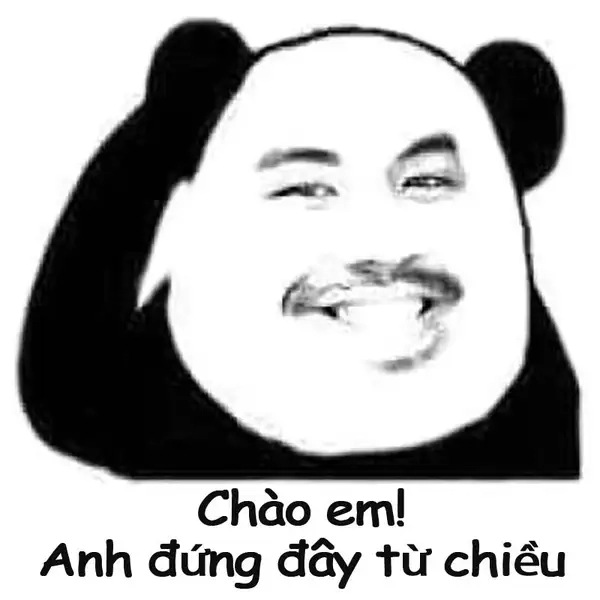 Meme chào em thể hiện sự dễ thương và gần gũi