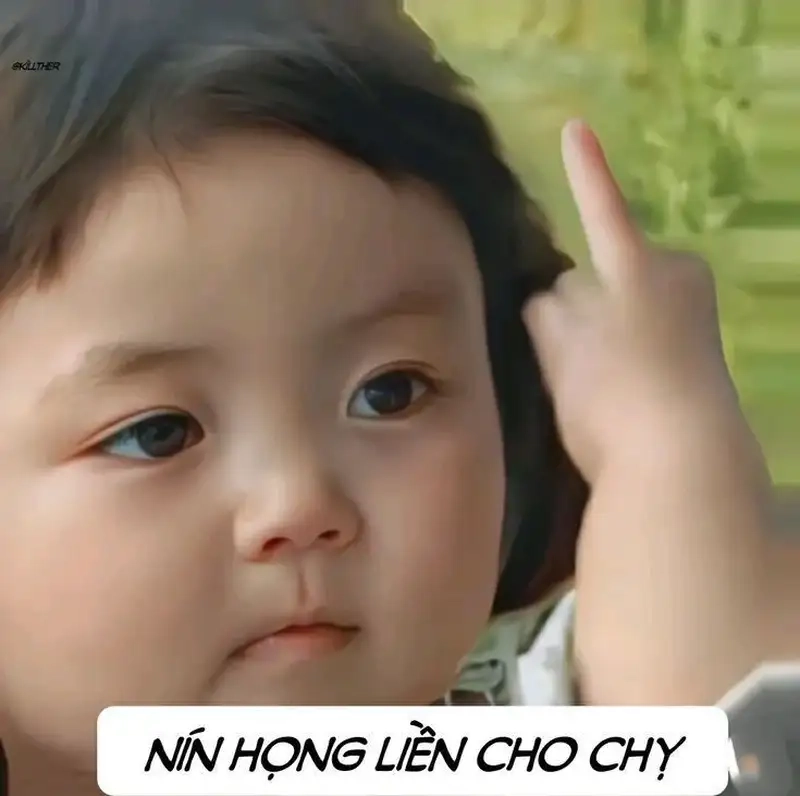 Meme em bé xin lỗi luôn gây ấn tượng với sự hài hước