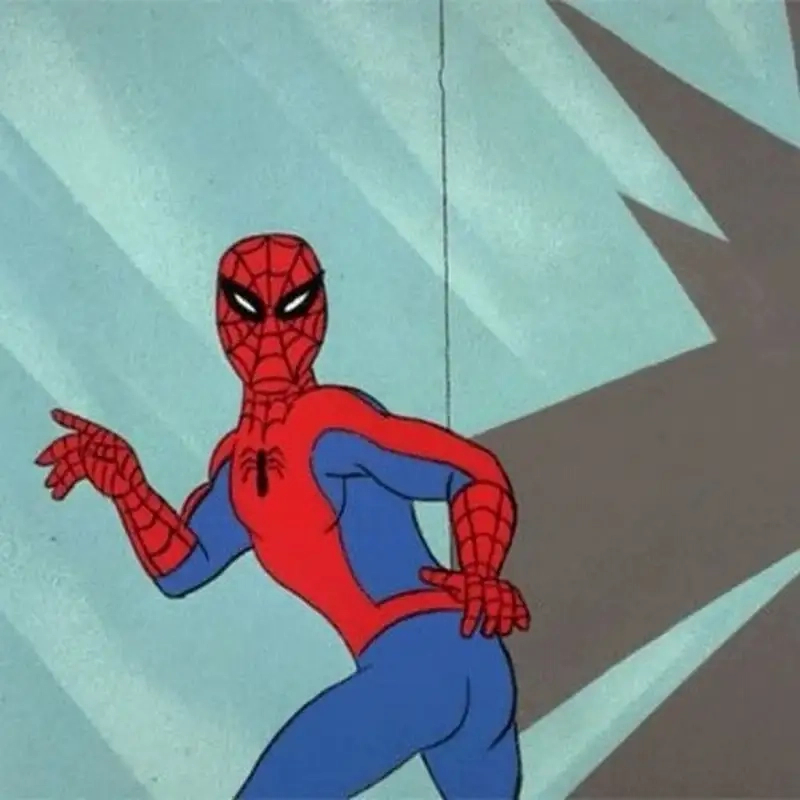 Meme spiderman đeo kính tạo nên sự hài hước và vui nhộn