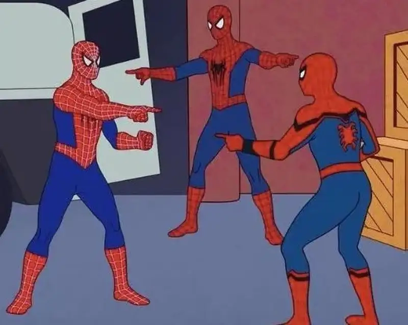 4 spiderman pointing meme luôn mang đến tiếng cười