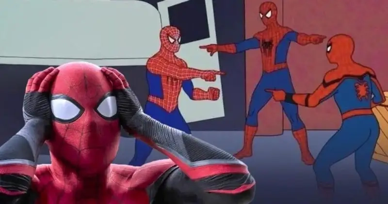 Meme spiderman pointing tạo nên sự hài hước và vui nhộn