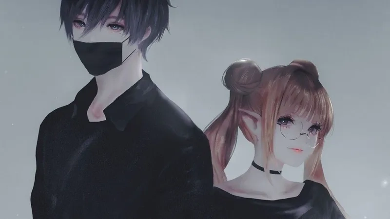 Chọn avatar đôi anime cute để thể hiện sự dễ thương