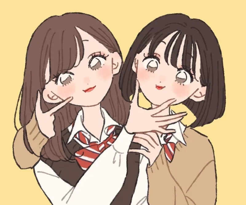 Tìm kiếm avatar đôi cho 2 người nữ để thể hiện tình bạn đáng yêu