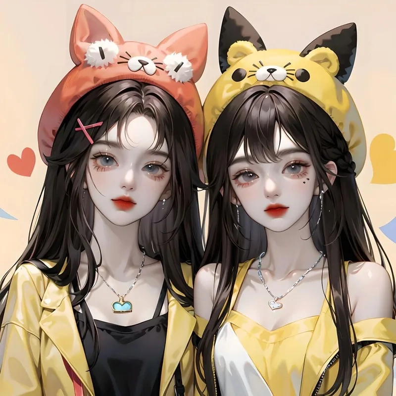 Tạo avatar đôi nữ cute để thể hiện sự dễ thương
