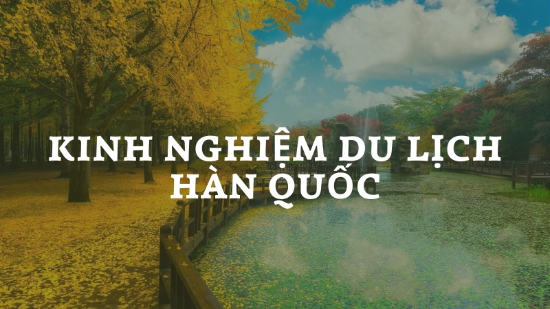 Kinh nghiệm du lịch hàn quốc mùa thu lá vàng lãng mạn