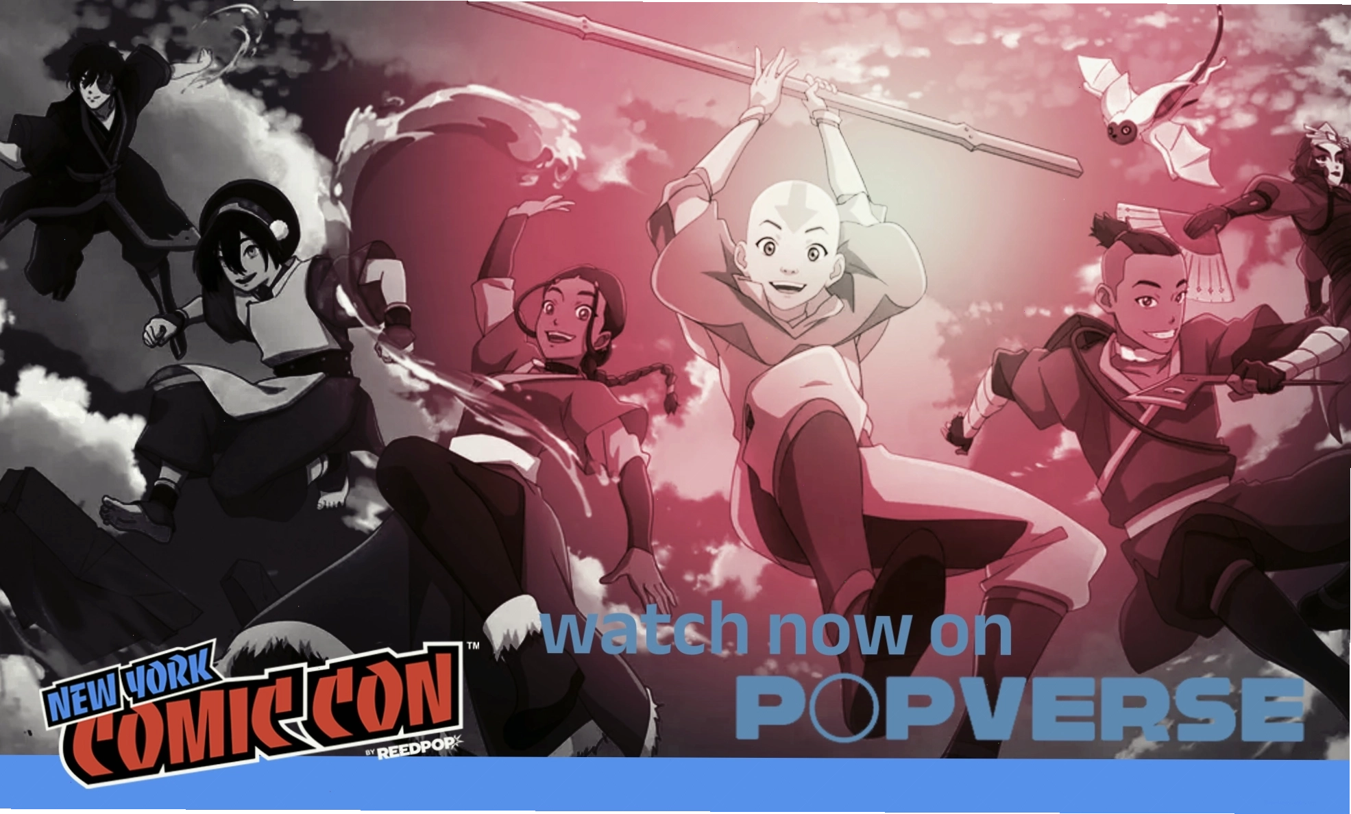 Aang, Katara, Sokka và Toph trong Avatar: The Last Airbender