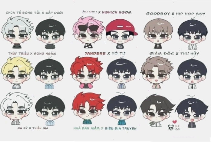 Ảnh 30 Anh Trai Say Hi chibi thể hiện nhiều cung bậc cảm xúc