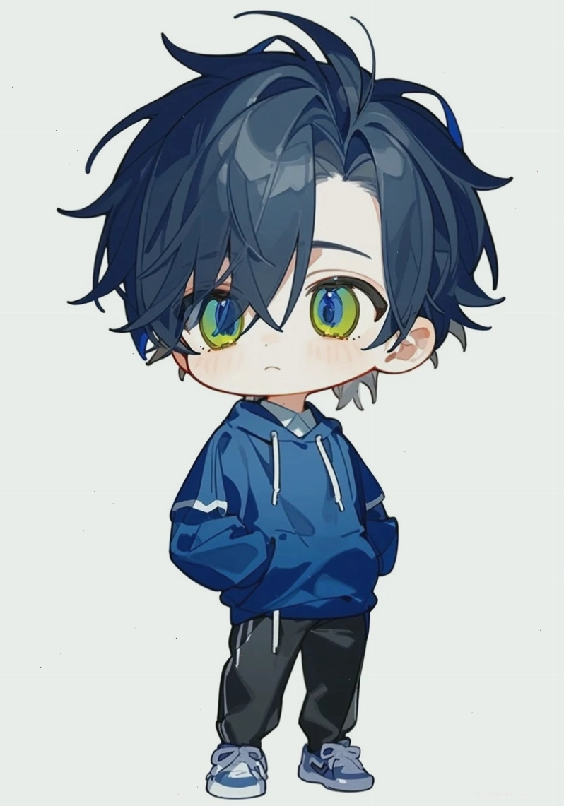 Ảnh chibi bé trai hóa thân thành siêu anh hùng