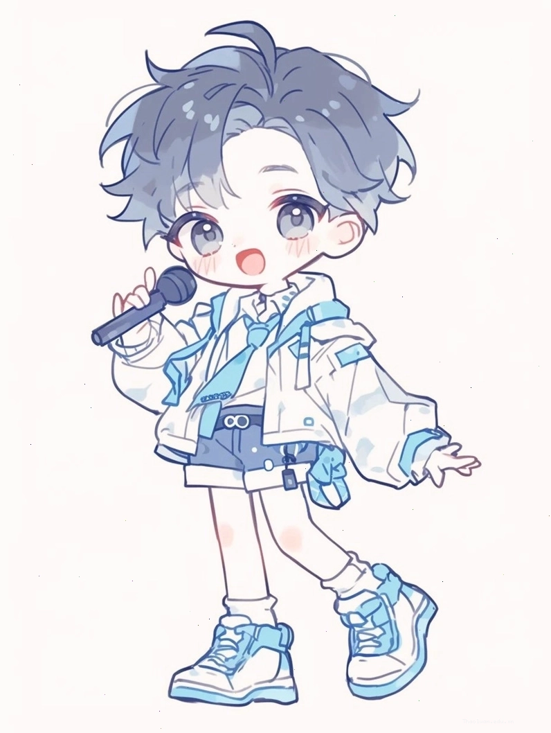Ảnh chibi bé trai với trang phục phi hành gia