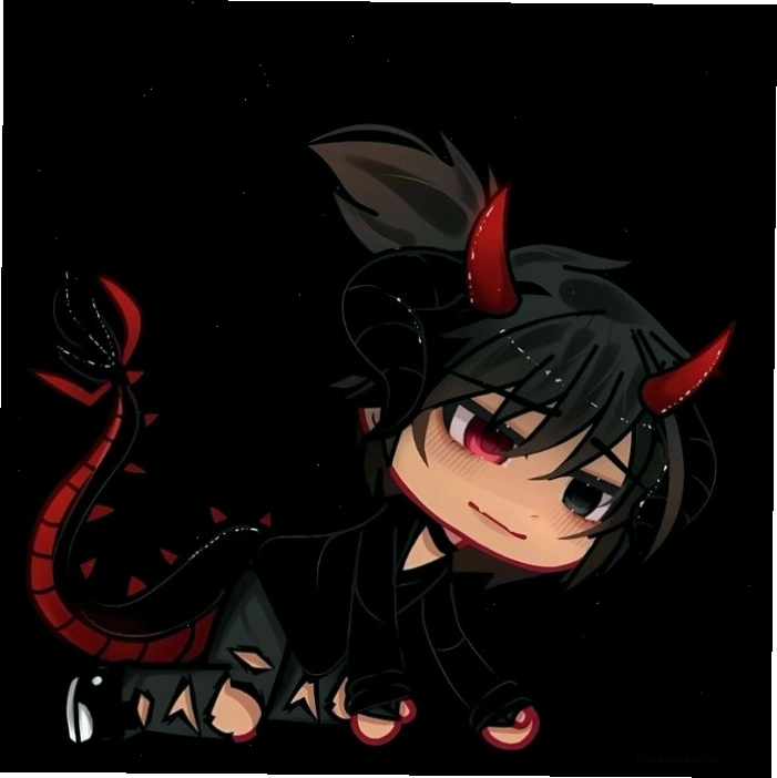 Avatar ác quỷ nam anime lạnh lùng với đôi cánh đen bí ẩn