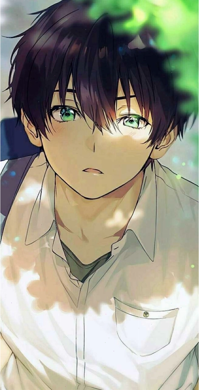 Avatar anime nam cute buồn với ánh mắt xa xăm và giọt nước mắt