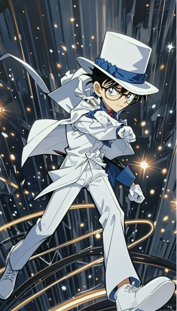 Avatar Conan Edogawa với biểu cảm nghiêm túc, thể hiện khí chất thám tử
