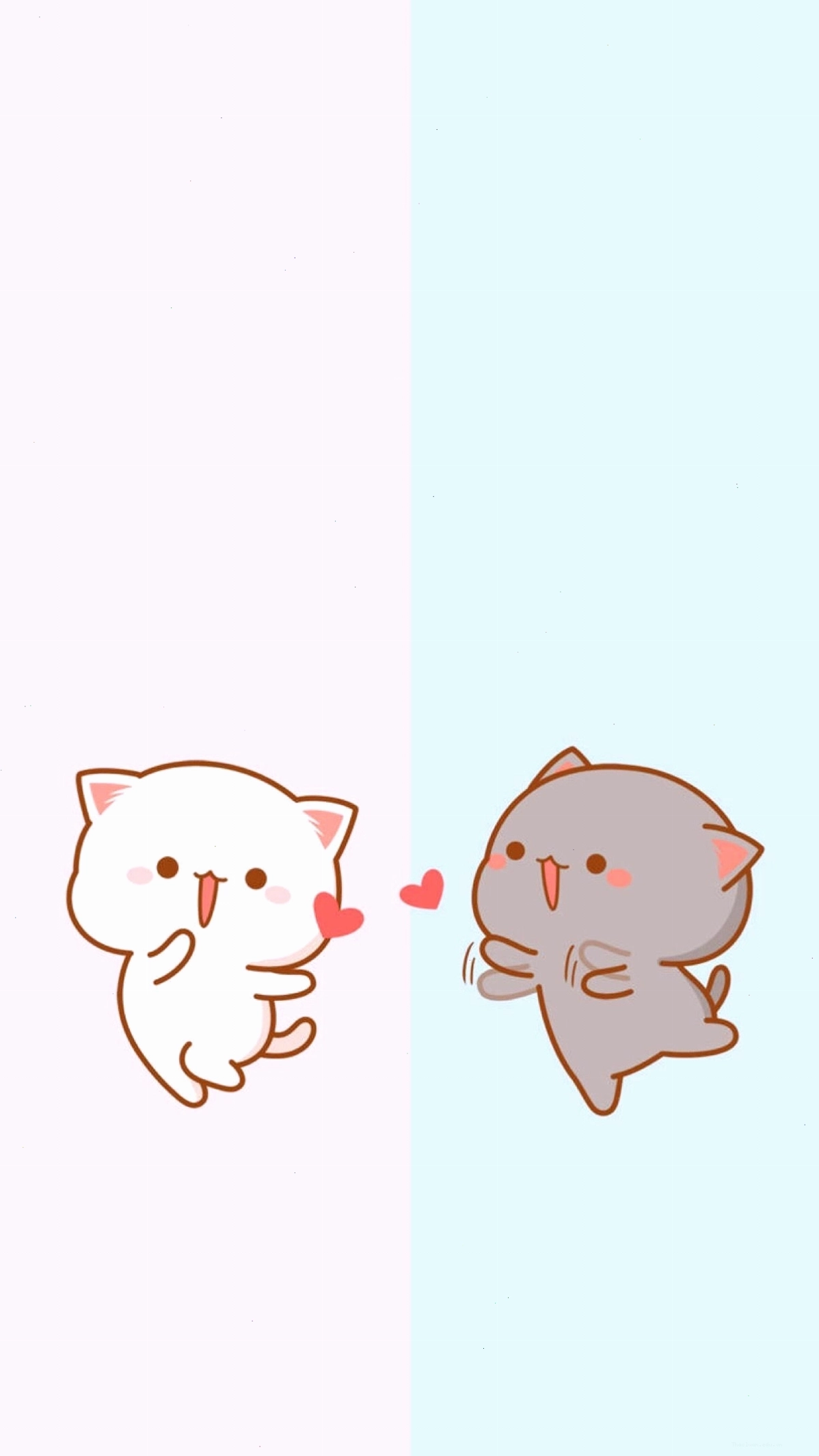 Avatar đôi mèo chibi cute