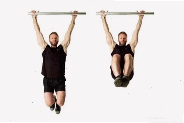 Bài tập Hanging Knee Raise tác động vào cơ bụng dưới