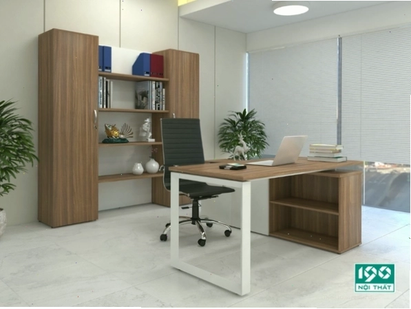 Bàn làm việc màu trắng hợp phong thủy cho người mệnh Kim thu hút tài lộc