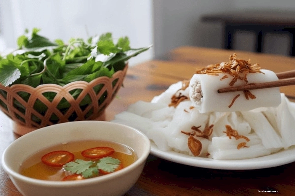 Bánh mướt chấm nước mắm - đặc sản Nghệ An