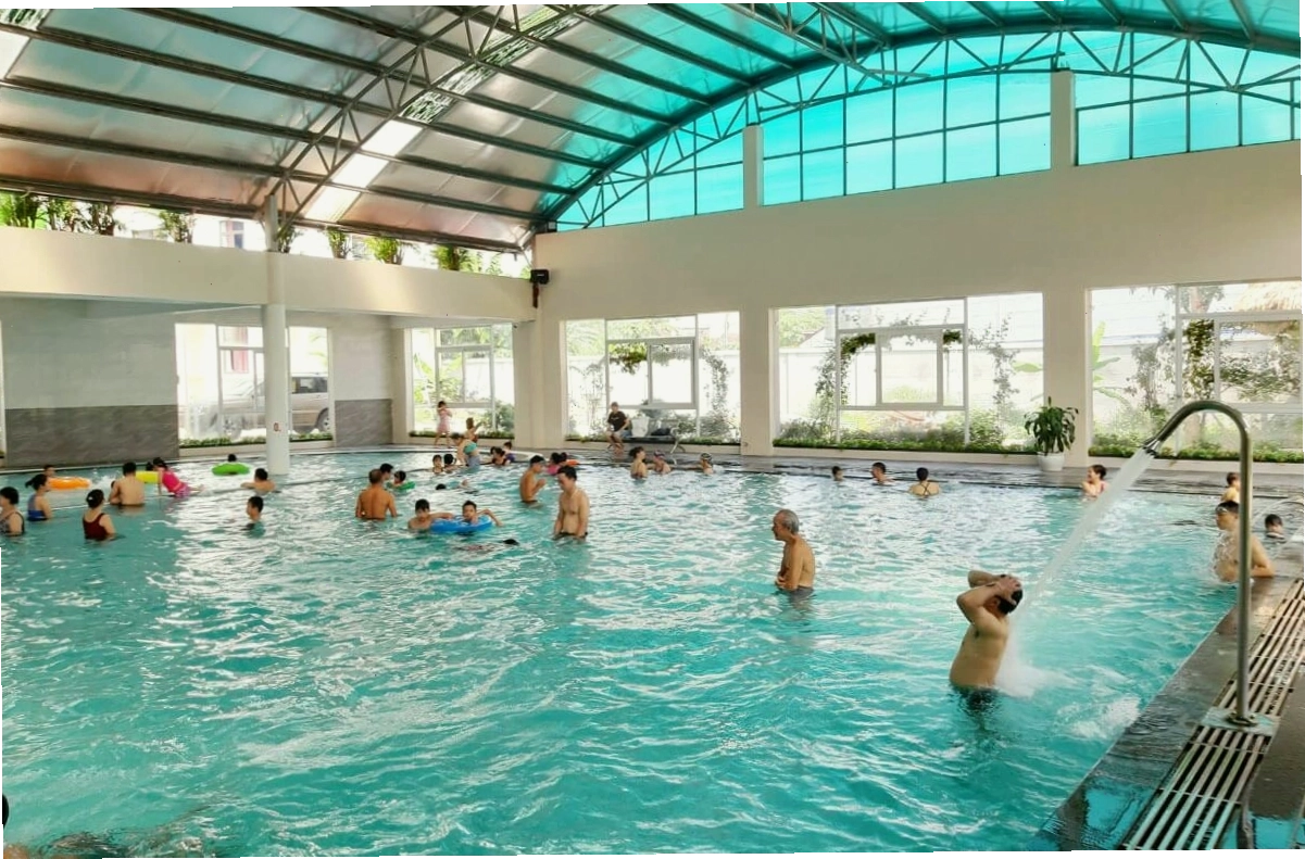 Biển chỉ dẫn tại khu suối khoáng Kim Bôi