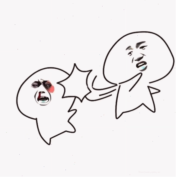 Biểu cảm hài hước trong meme tát