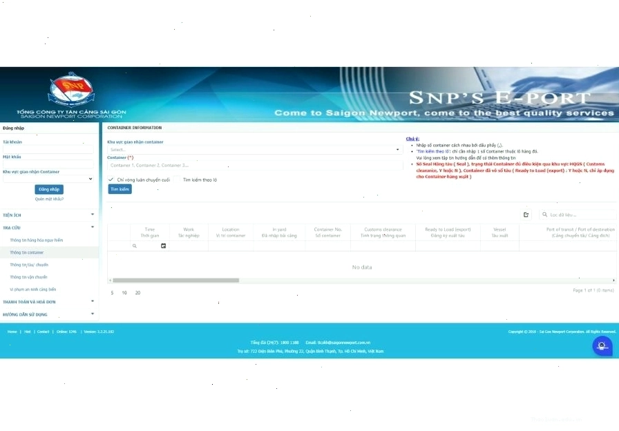 Biểu tượng tìm kiếm trên website liên quan đến container