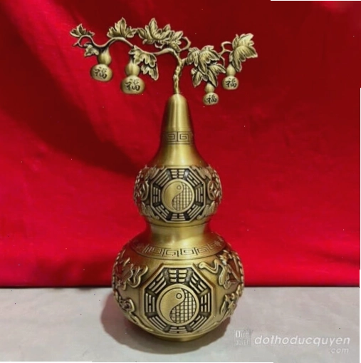 Bộ sưu tập hồ lô phong thủy bằng đồng với nhiều kích thước