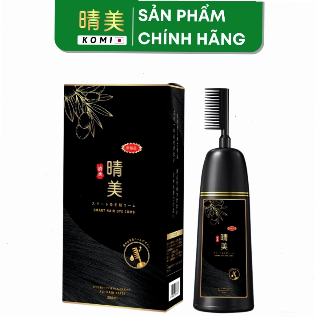 Các bước sử dụng lược nhuộm tóc Komi