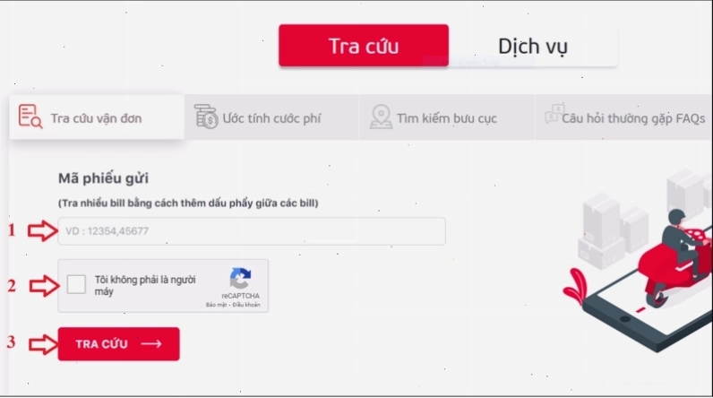 Các bước tra cứu đơn hàng Viettel Post qua website