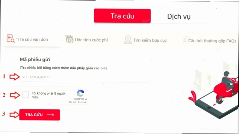 Các bước tra cứu đơn hàng Viettel Post trên website