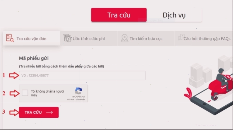 Các bước tra cứu đơn hàng Viettel Post trên website Viettel Post