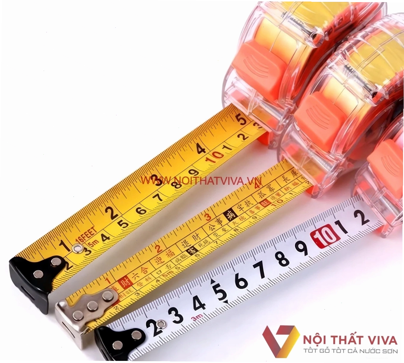 Các loại thước dây và thước gỗ sử dụng trong xây dựng