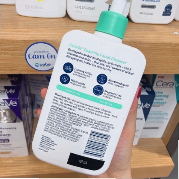 Cách sử dụng sữa rửa mặt Cerave xanh lá đúng cách