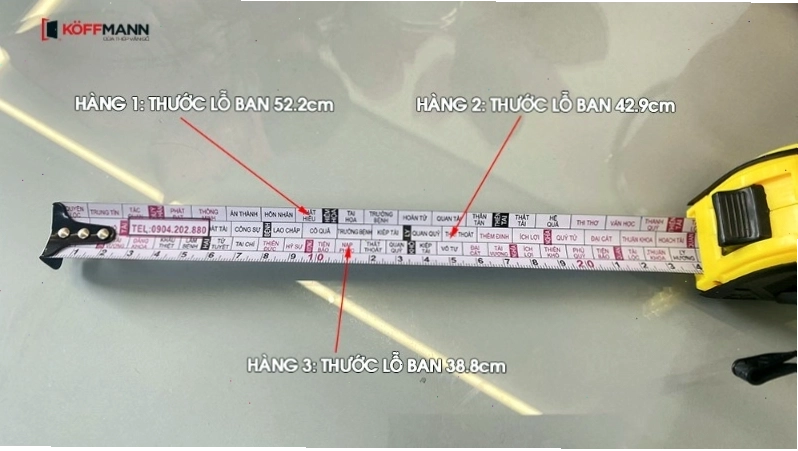 Cách xem thước Lỗ Ban chuẩn xác