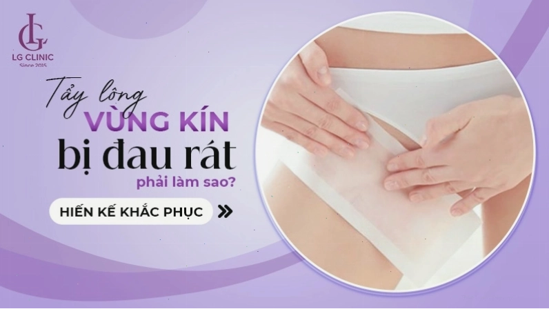 Cách xử lý khi tẩy lông vùng kín bị đau rát