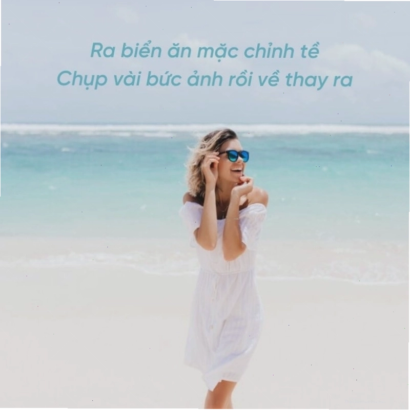 Caption đi biển đáng yêu