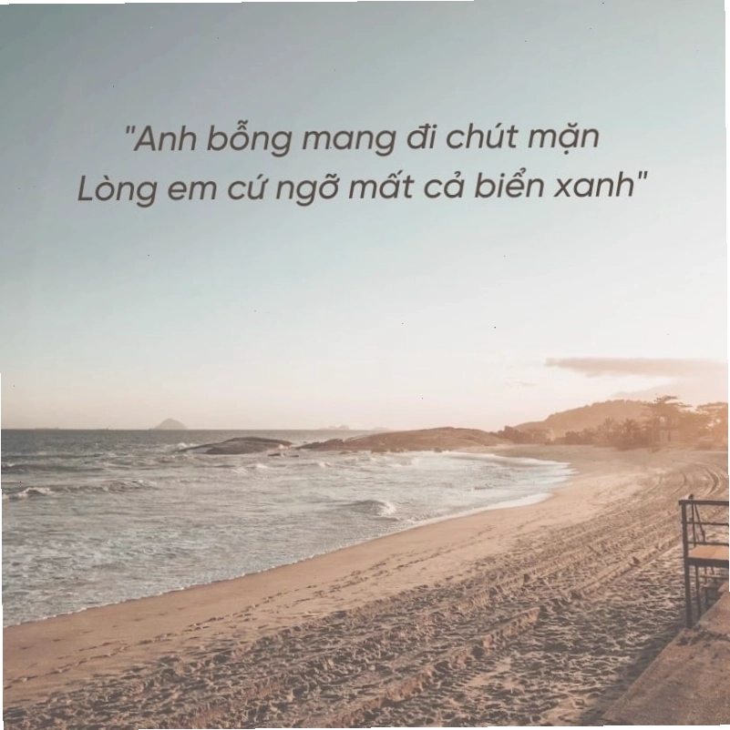 Caption đi biển mùa hè đầy nắng và gió