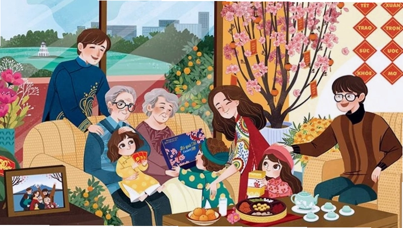 Caption Tết 2026 dùng đăng ảnh
