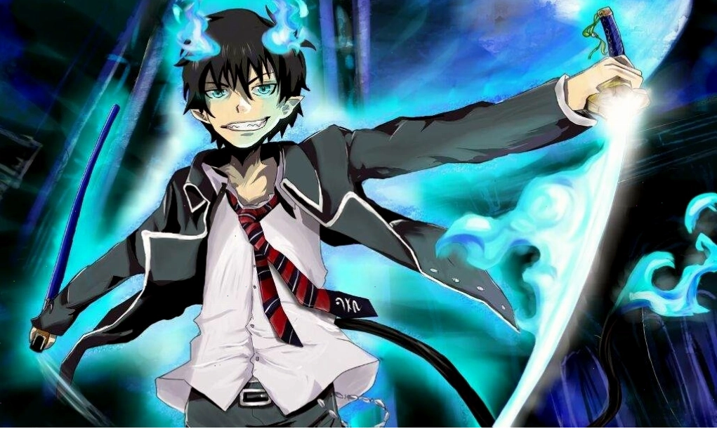 Chàng trai anime đẹp trai với nụ cười bí ẩn
