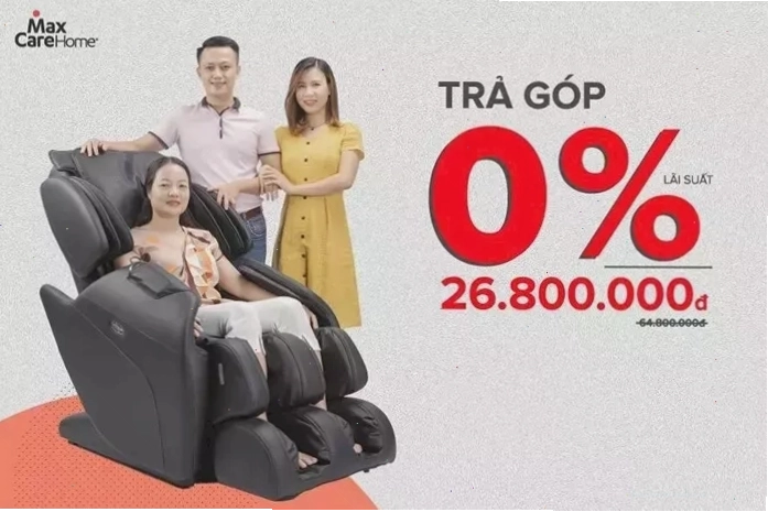 Chính sách trả góp 0% tại Maxcare Home