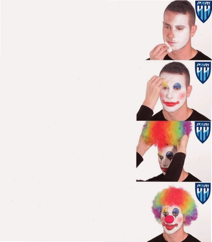 Chú hề đang trang điểm, một meme phổ biến