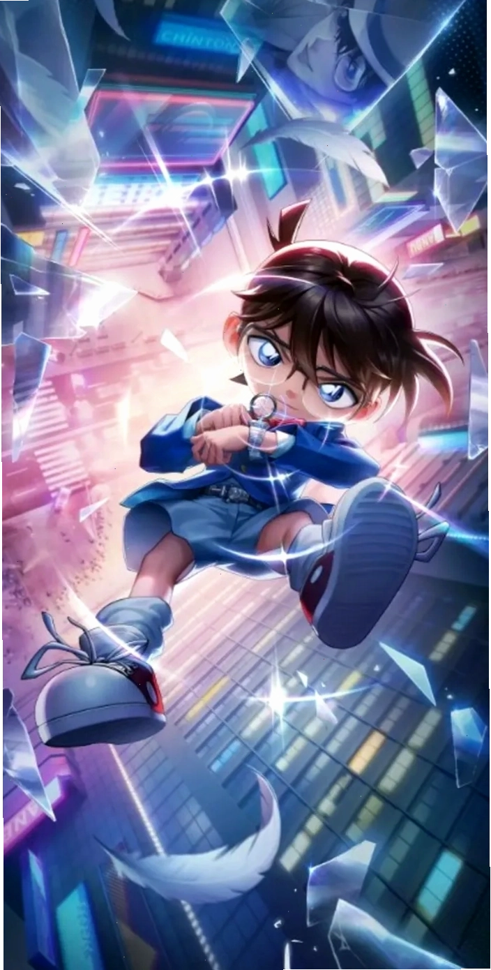 Conan và Haibara Ai phiên bản chibi đáng yêu