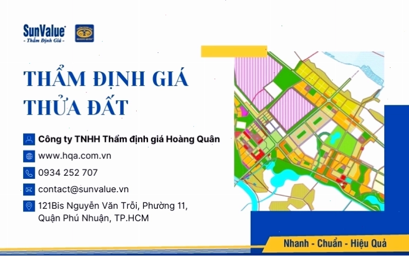 Dịch vụ thẩm định giá thửa đất tại Thẩm định giá Hoàng Quân