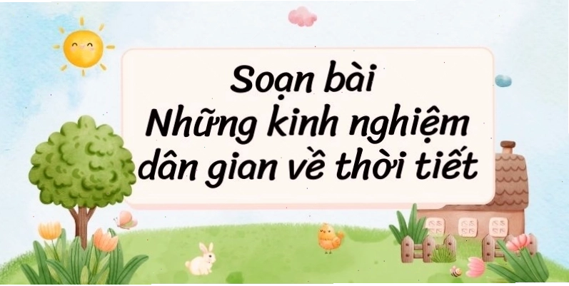 Dự báo thời tiết dựa trên quan sát thiên nhiên