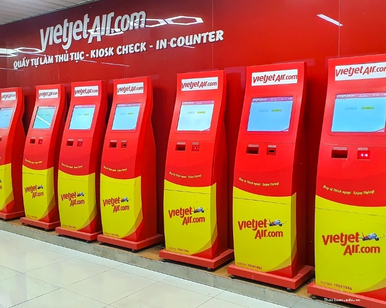 Giao diện check-in online của Vietjet Air
