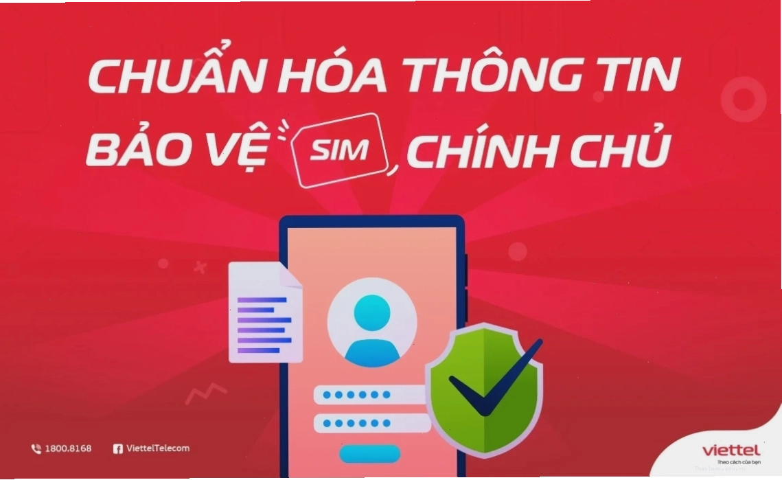 Giao diện chuẩn hóa thông tin thuê bao trên ứng dụng My Viettel