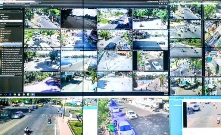 Hình ảnh ghi lại từ camera giao thông Huế